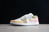 Jordan 1 Low Pastel Grind Vivid Green (GS) DJ0341-100