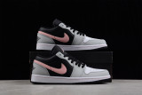 Jordan 1 Low Black Grey Pink 553558-062