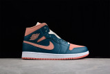 Jordan 1 Mid Dark Teal Green (W) BQ6472-308