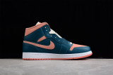 Jordan 1 Mid Dark Teal Green (W) BQ6472-308