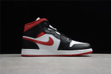 Jordan 1 Mid Gym Red Black White 554724-122