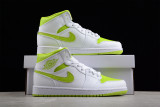 Jordan 1 Mid White Lime (W) BQ6472-131