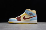 Jordan 1 Mid SE Fearless Maison Chateau Rouge CU2803-200