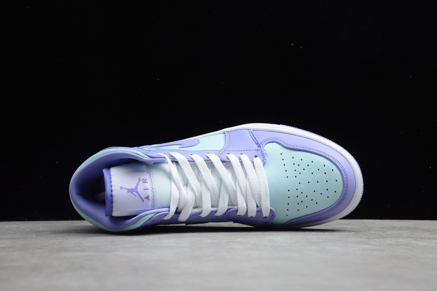 Jordan 1 Mid Purple Aqua (GS)  554725-500