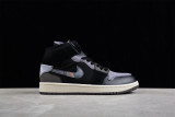 Jordan 1 Mid Craft Inside Out Black DM9652-001