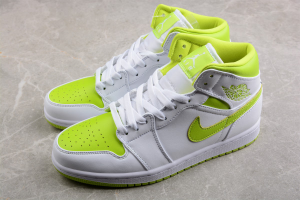 Jordan 1 Mid White Lime (W) BQ6472-131