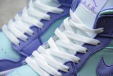 Jordan 1 Mid Purple Aqua (GS)  554725-500