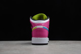 Jordan 1 Mid White Black Cyber Pink (GS) CZ9835-100