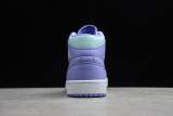 Jordan 1 Mid Purple Aqua (GS)  554725-500