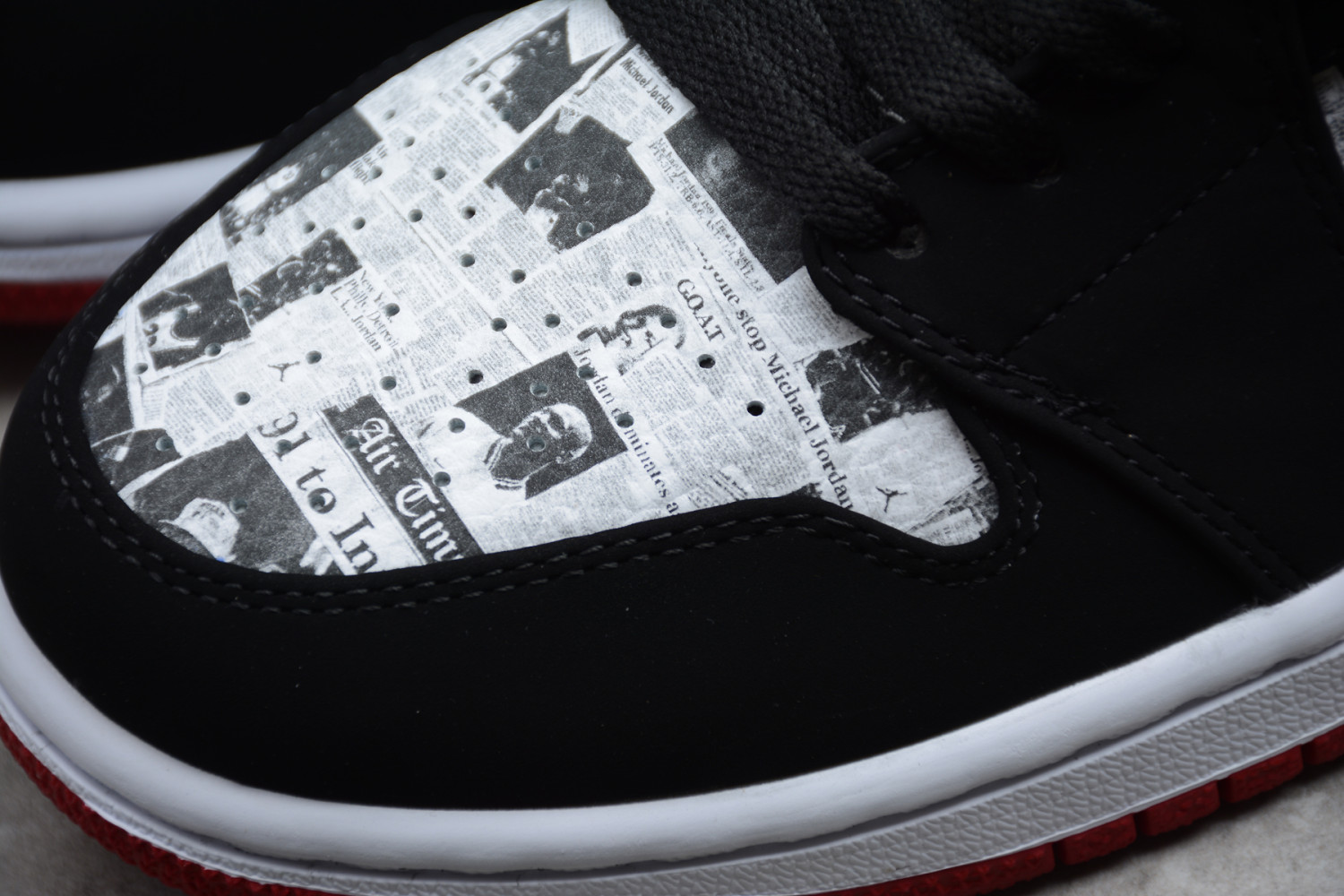 Jordan 1 Mid Newspaper Air Times 852542-061