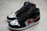 Jordan 1 Mid Newspaper Air Times 852542-061