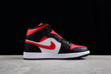 Jordan 1 Mid White Black Red (2022) 554724-079