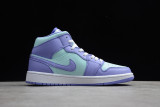 Jordan 1 Mid Purple Aqua (GS)  554725-500