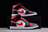 Jordan 1 Mid White Black Red (2022) 554724-079