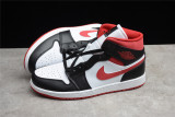 Jordan 1 Mid Gym Red Black White 554724-122