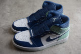 Jordan 1 Mid Mystic Navy Mint Foam 554724-413