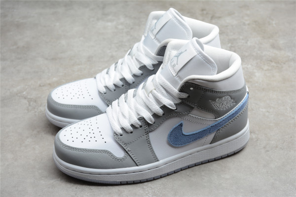 Jordan 1 Mid Wolf Grey Aluminum (W) BQ6472-105