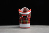 Jordan 1 Mid White Plaid (GS)  554725-607