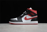 Jordan 1 Mid Gym Red Black White 554724-122