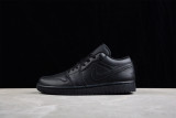 Jordan 1 Low Triple Black (2022) 553558-093