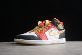 Jordan 1 Mid XQ White Black Sport Red DV0576-176