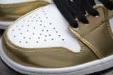 Jordan 1 Mid Metallic Gold Black White DC1419-700