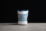 Jordan 1 Mid French Blue Fire Red DN3706-401