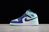 Jordan 1 Mid Mystic Navy Mint Foam (GS) 554725-413