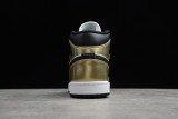 Jordan 1 Mid Metallic Gold Black White DC1419-700