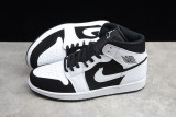 Jordan 1 Mid White Black 554724-113