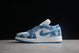 Jordan 1 Low Washed Denim (GS) DM8947-100