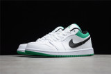 Jordan 1 Low White Lucky Green Black 553558-129