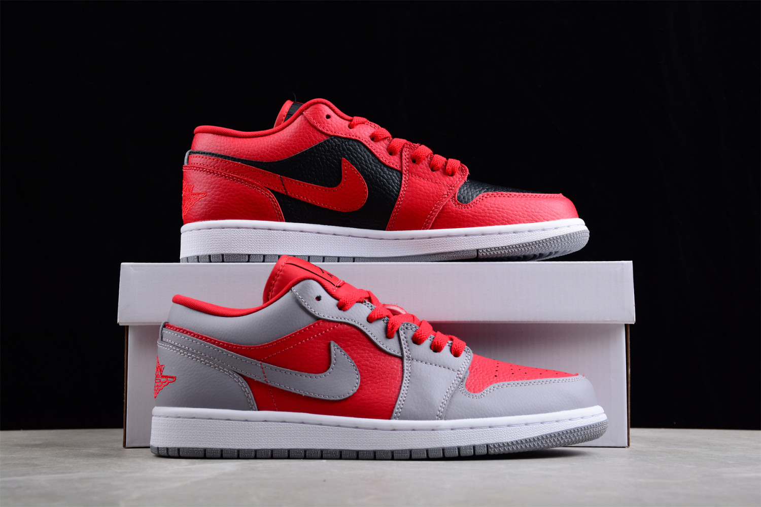 Jordan 1 Low SE Homage Split Gym Red Cement Grey (W) DR0502-600