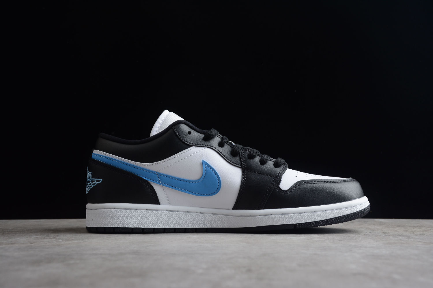 Jordan 1 Low Black University Blue White (W) DC0774-041