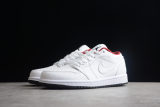 Jordan 1 Low White Gym Red Black (GS) 553560-164