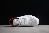 Jordan 1 Low White Gym Red Black (GS) 553560-164