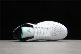 Jordan 1 Low White Lucky Green Black 553558-129