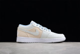 Jordan 1 Low Se Canvas Iris Whisper Sail (W) DQ4151-500