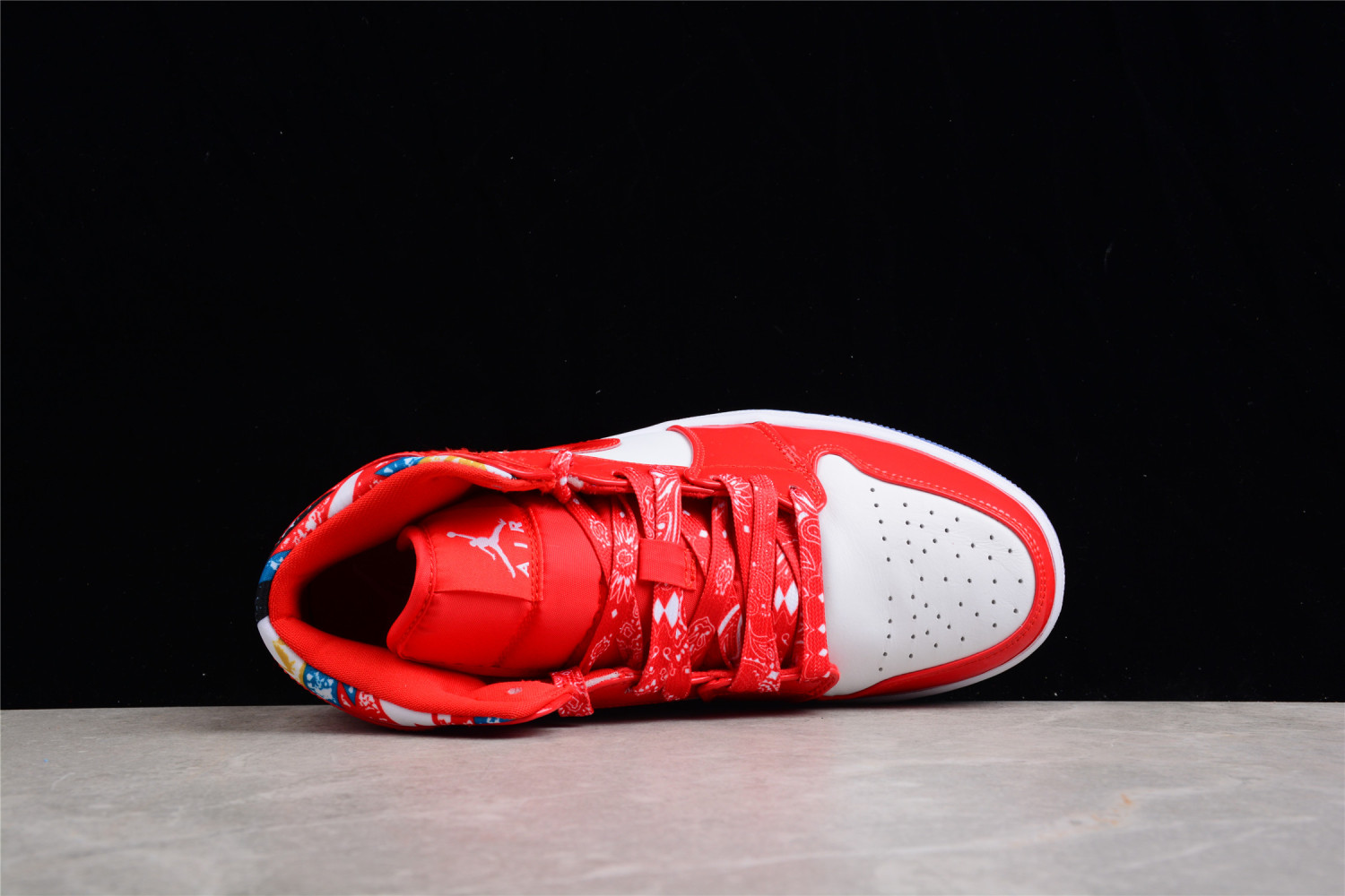 Jordan 1 Mid Barcelona Sweater Red Patent DC7294-600