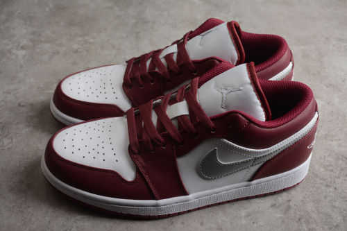 Jordan 1 Low White Bordeaux 553558-615