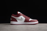 Jordan 1 Low White Bordeaux 553558-615