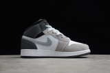 Jordan 1 Mid White Grey Hyper Pink (GS) 555112-117