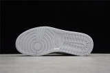 Jordan 1 Low Triple White Tumbled Leather 553558-130