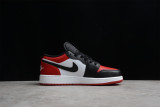 Jordan 1 Low Bred Toe (GS) 553560-612