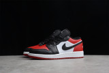 Jordan 1 Low Bred Toe (GS) 553560-612