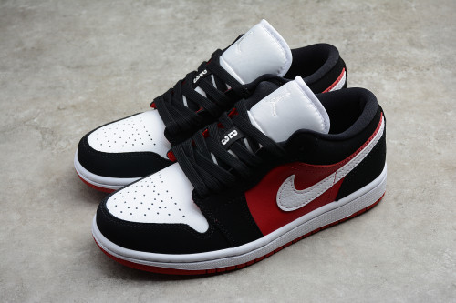 Jordan 1 Low Black White Gym Red (W) DC0774-016