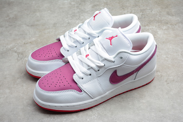 Jordan 1 Low White True Berry (GS) 554723-161