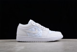 Air Jordan 1 Low Quilted White (W) DB6480-100