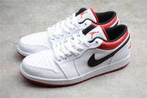 Jordan 1 Low White University Red Black 553558-118