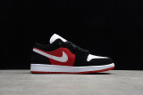 Jordan 1 Low Black White Gym Red (W) DC0774-016